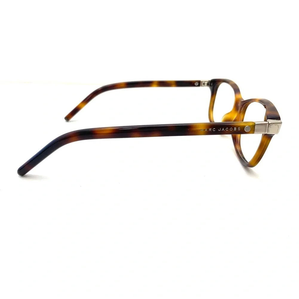 Marc Jacobs Women's Havana Brown Rectangle-Shaped Eyeglass Frames MARC72